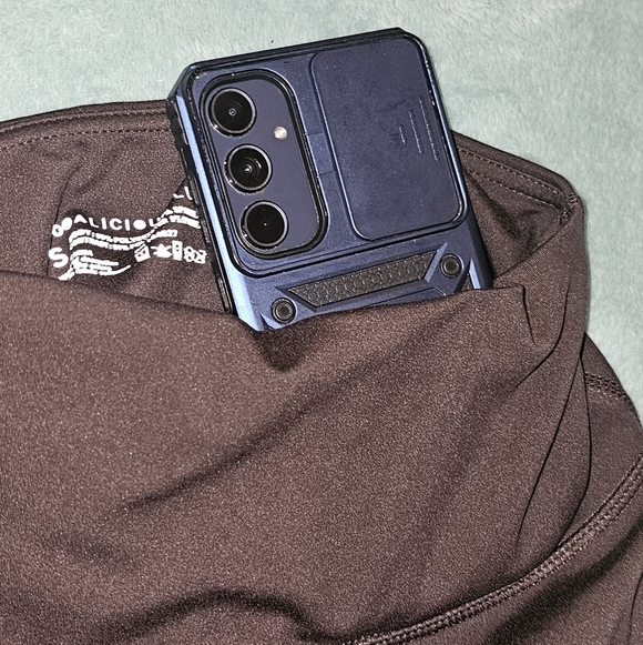 Yogalicious Chocolate High-Waisted Bike Shorts - Picture 6 of 11